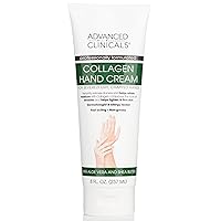 Advanced Clinicals Collagen Hand & Body Cream Skin Care Moisturizer Lotion For Dry Cracked Skin. Soothing & Hydrating Plant Collagen Lotion W/Aloe Vera, Green Tea, & Shea Butter, Large 8 Fl Oz Advanced Clinicals Collagen Hand & Body Cream Skin Care Moisturizer Lotion For Dry Cracked Skin. Soothing & Hydrating Plant Collagen Lotion W/Aloe Vera, Green Tea, & Shea Butter, Large 8 Fl Oz