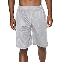 NE PEOPLE Mens Solid Comfy Regular Fit Plain Mesh/Heavy Mesh Basketball Gym Shorts Short Pants S-7XL