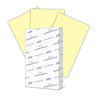 Hammermill Colored Paper, 20 lb Canary Printer Paper, 8.5 x 14-1 Ream (500 Sheets) - Made in the USA, Pastel Paper, 103358R