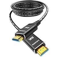 Highwings 8K 4K 120HZ 50 FT HDMI Cable Fiber Optic, in-Wall CL3 Rated Long HDMI 2.1 48Gbps Ultra High Speed [8K@60Hz] Dynamic HDR/eARC/HDCP 2.2&2.3/3D, Compatible for PS5 PS4 Desktop AMD NVIDIA HP