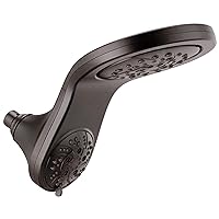 DELTA FAUCET 58581-RB25-PK HydroRain H2Okinetic 5-Setting Two-in-One Shower Head Combo, 2.5 GPM Water Flow, Venetian Bronze