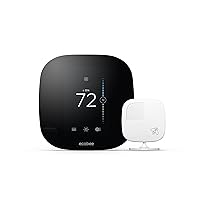 ecobee3 Smarter Wi-Fi Thermostat with Remote Sensor, 2nd Generation, Compatible with Alexa
