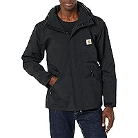 Carhartt mens Storm Defender Loose Fit Heavyweight Jacket Work Utility Outerwear, Black, X-Large US