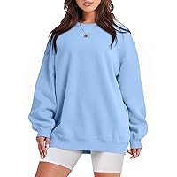 ANRABESS Women Oversized Sweatshirts Hoodies Fleece Crewneck Pullover Sweaters Casual Fall Fashion Outfits Clothes 2024