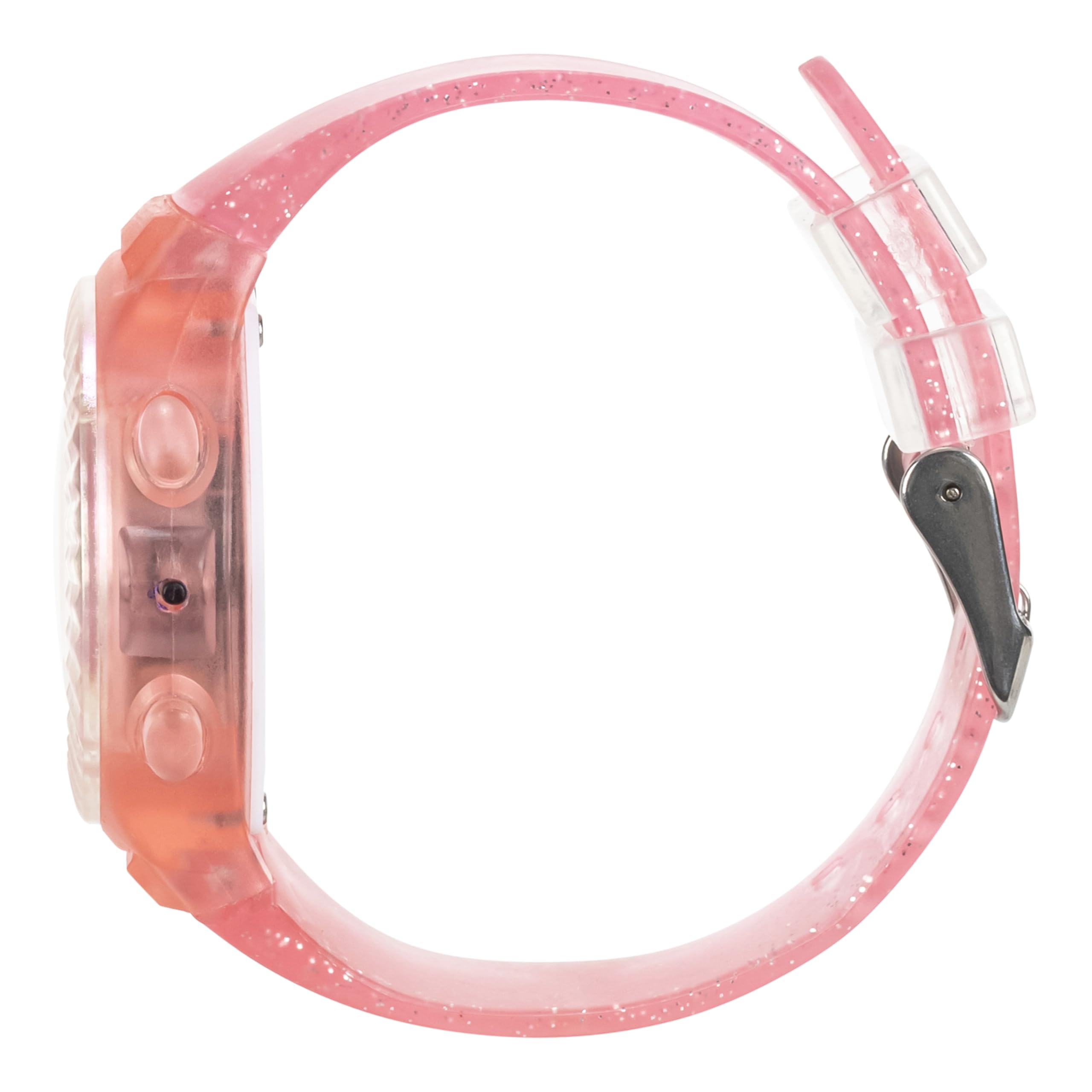 Accutime Hello Kitty Digital LCD Quartz Kids Pink Watch for Girls with Pink Sparkle Band Strap (Model: HK4163AZ)