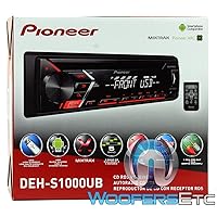 Pioneer DEH-S1000UB CD Single DIN Car Stereo Receiver