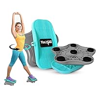 Yes4All Ab Twister Board, New Generation of Waist Twisting Disc, Twist Board, Twisting Stepper for Aerobic Exercise, Full Body Toning Workout, Noise-Free, 2pcs in a Box