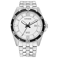 Citizen Quartz Men's Watch, Stainless Steel, Classic