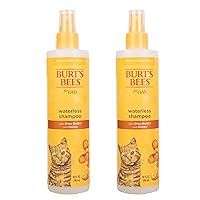 Cat Waterless Shampoo with Shea Butter & Honey | Cat Shampoo Cat Waterless Shampoo Spray | Cruelty Free, Sulfate & Paraben Free, pH Balanced for Cats - Made in USA, 10 Oz- 2 Pack