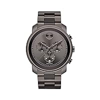Movado Men's BOLD Metals Chronograph Watch with a Printed Index Dial, Grey (Model 3600277)