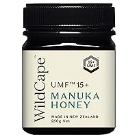 WildCape Manuka Honey Certified UMF 15+/MGO 514+ - 100% Pure, Raw, Unfiltered, Non-GMO, manuka honey New Zealand, Traceable, (250g (Pack of 1))