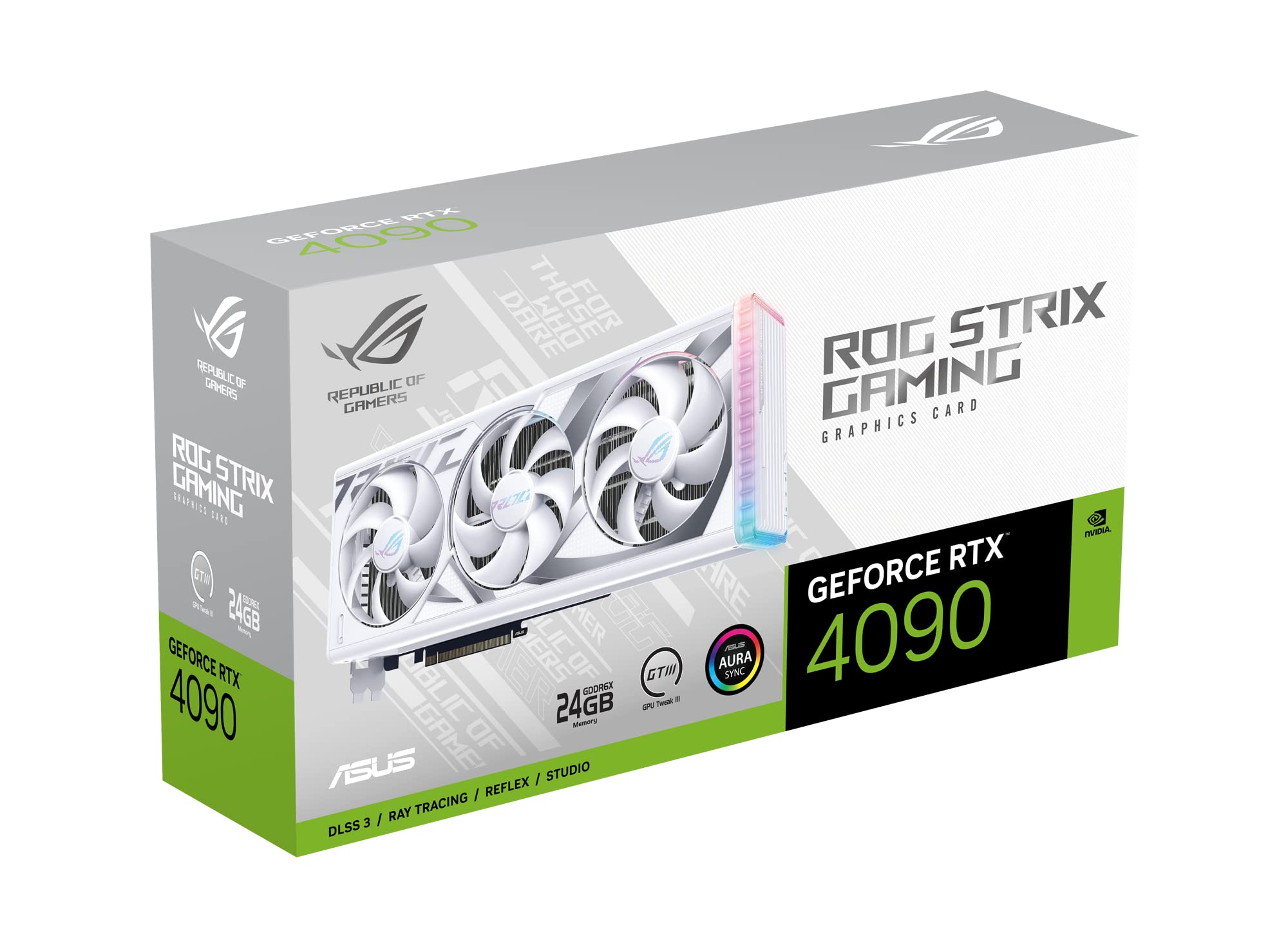 ASUS ROG Strix GeForce RTX ™ 4090 White Edition Gaming Graphics Card (PCIe 4.0, 24GB GDDR6X, HDMI 2.1a, DisplayPort 1.4a)