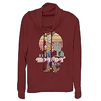Fifth Sun Pixar Toy Story 4 Hey Howdy Women's Cowl Neck Long Sleeve Knit Top