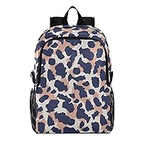 ALAZA Vintage Cheetah Spot Hiking Backpack Packable Lightweight Waterproof Dayback Foldable Shoulder Bag for Men Women Travel Camping Sports Outdoor