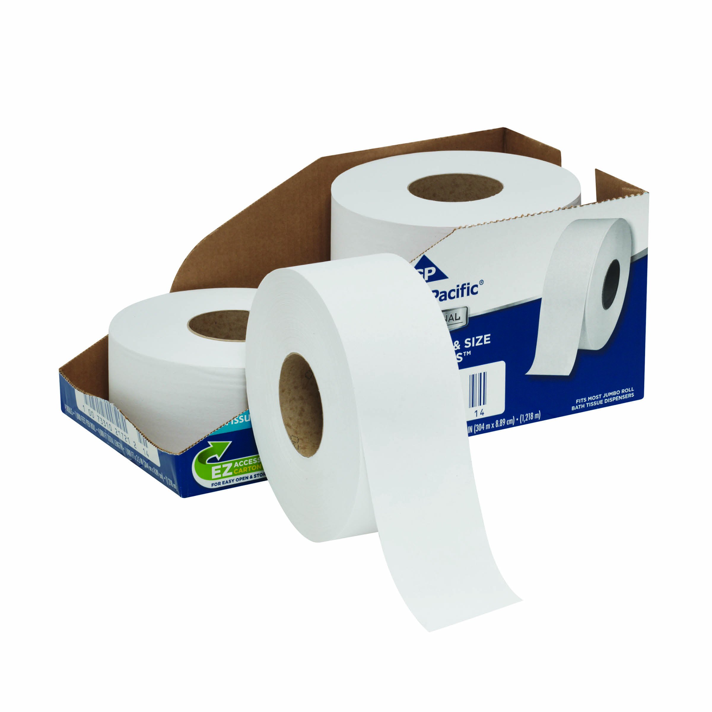 Georgia-Pacific Professional Series Jumbo Jr. 2-Ply Toilet Paper by GP PRO (Georgia-Pacific), 2172114, 1000 Feet Per Roll, 4 Rolls Per Case