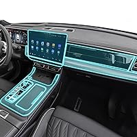 Car Interior Center Console Transparent PPF-TPU Protective Film Anti-Scratch Repair Accessories，for GAC Trumpchi GS8 2022-2023