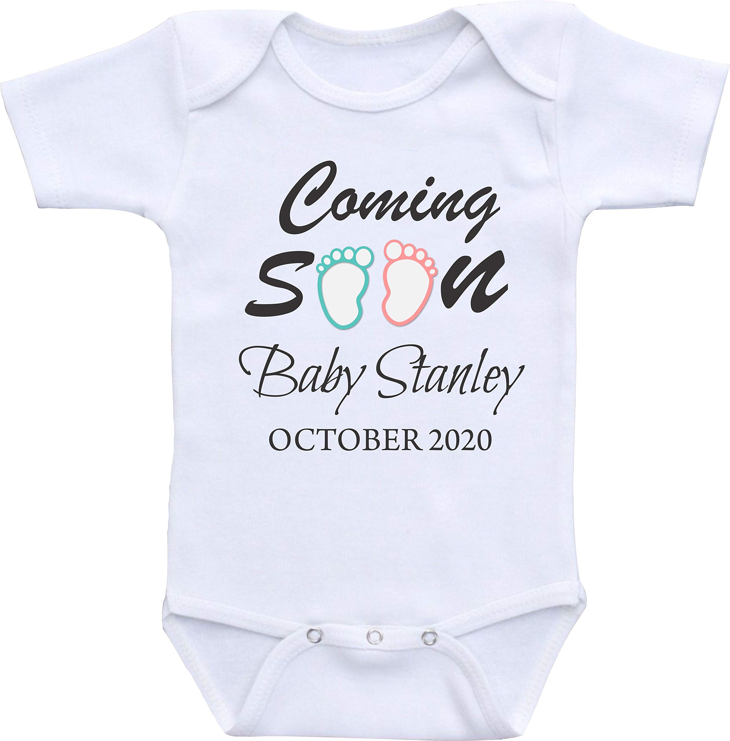 Custom Pregnancy Announcement Grandparents Coming Soon Personalized Baby Reveal Gifts