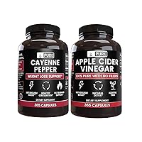 Pure Original Ingredients Cayenne Pepper and Apple Cider Vinegar Capsules