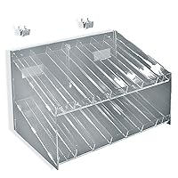 Azar Displays 222987 2-Tiered, 14 Compartment Cosmetic Tray