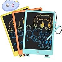 LCD Writing Tablet, 3pack 10 Inch Colorful Drawing Pad for Kids (Blue & Orange & Yellow)