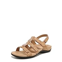 Vionic Women's Women's Rest Amber Backstrap Sandal - Ladies Adjustable Walking Sandals with Concealed Orthotic Arch Support