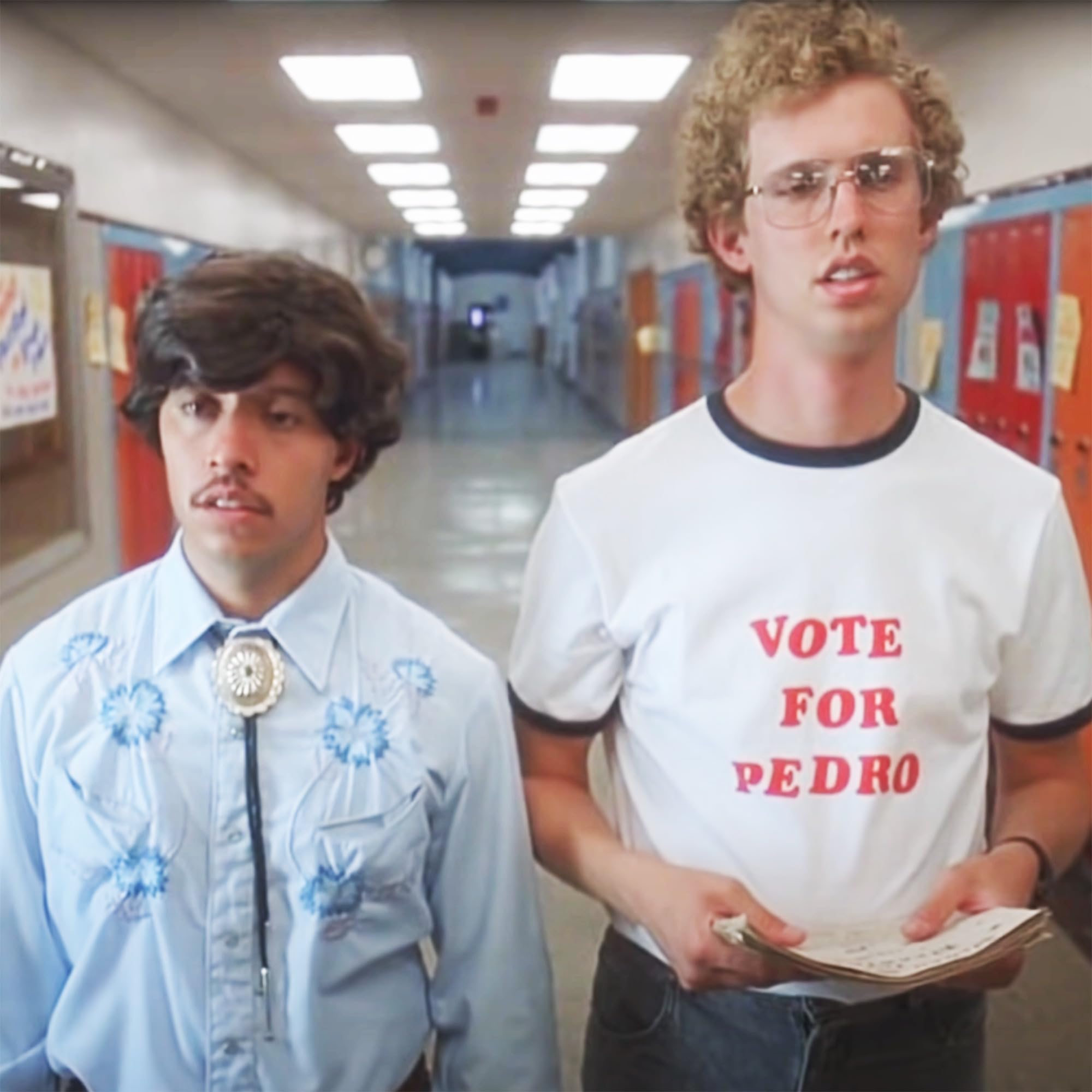 DIRTYRAGZ Men's Vote for Pedro T-Shirt, Napoleon Dynamite Costume Graphic Tee Shirt from