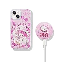 Sonix x Sanrio Case + MagLink Charger (Hello Kitty Boba, Pink) for MagSafe iPhone 15, 14, 13 | My Melody Sakura