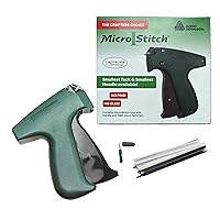 MicroStitch Tagging Gun Kit – Includes 1 Needle, 600 White Fasteners & 580 Black Fasteners (Starter Kit)