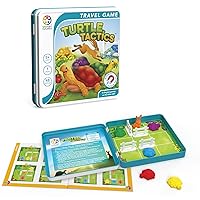 Turtle Tactics Metal Box Travel Game with 48 Challenges for Ages 5 - Adult