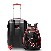 Arizona Cardinals 2-Piece Luggage Set, Includes 21-inch Two-Tone Hardcase Spinner and 19