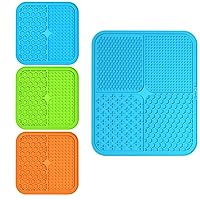 MateeyLife 4PCS Lick Mat for Dogs and Cats with Suction Cups, Dog Lick Mat for Anxiety Relief, Dog Toys to Keep Them Busy, Dog Enrichment Toys for Bathing, Cat Peanut Butter Lick Pad for Boredom