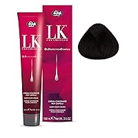 Lisap LK Oil Protection Complex Hair Color Cream, 100 ml./3.38 fl.oz. (1/0 - Black)