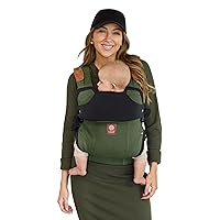 Lillebaby Elevate Ergonomic 6-in-1 Baby Carrier Newborn to Toddler - with Lumbar Support - for Children 7-45 Pounds - 360 Degree Baby Wearing - Inward & Outward Facing w/Tote and Pillow - Olive Lillebaby Elevate Ergonomic 6-in-1 Baby Carrier Newborn to Toddler - with Lumbar Support - for Children 7-45 Pounds - 360 Degree Baby Wearing - Inward & Outward Facing w/Tote and Pillow - Olive