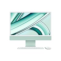 Apple 2023 iMac All-in-One Desktop Computer with M3 chip: 8-core CPU, 10-core GPU, 24-inch Retina Display, 8GB Unified Memory, 512GB SSD Storage, Matching Accessories. Works with iPhone/iPad; Green
