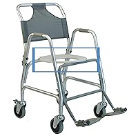 Lumex Replacement Seat for Shower Transport Chair Model 7910A-1 and 7915A, Portable Home Adult Medical Toilet, 7910L011