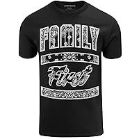 ShirtBANC Family First Mens Graphic Shirt, Paisley Bandana Tee Mi Familia, S-3XL