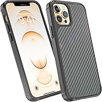 Phone REBEL iPhone 12 Case/iPhone 12 Pro Case [Rebel Series Gen-2] Premium Aramid Fiber, MagSafe Compatible, Protective Shockproof Corners, Slim Fit Grip Cover 6.1 Inch 2020 (REBEL Black)