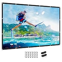 Projector Screen, 78-157 Inch Polyester 3D Folding Portable Simple Soft Screen 4k Outdoor Uhd Projector Movie Screen