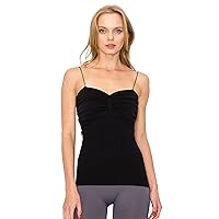 Kurve Women Sweetheart Full Length Thin Strap Cami Tank Top UPF 50+ Made in USA