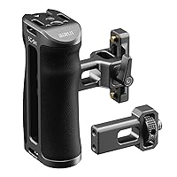 SIRUI Camera Cage Side Handle, NATO and ARRI Installation Options Side Grip, Aluminum Side Handgrip with Cold Shoe 1/4'' Thread 3/8'' ARRI Thread, Up and Down Adjustable, NATO Rail Included, SC-SH
