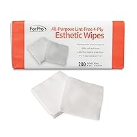 All-Purpose Lint-Free 4-Ply Esthetic Wipes, Non-Woven, For Salon and Spa Use, Soft, Strong and Durable, Latex-Free, 4