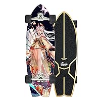 VOMI Pumping Surfskate Complete Carving Skateboard 31inch, ABEC-11 Bearing, CX4 Truck, 7 Layers of Canadian Maple, for Beginner Children Teenagers Youth Adults Gift, with T-Tool
