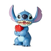 Enesco Disney Showcase Lilo and Stitch Heart Mini Figurine, 2.5 Inch, Multicolor
