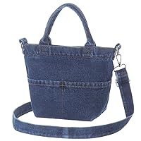 AOCINA Denim Purse Jean Tote Bag for Women Crossbody Shoulder Denim Purses and Handbags for Women