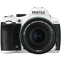 Pentax K-50 16MP Digital SLR Camera Kit with DA 18-135mm WR f3.5-5.6 Lens (White)