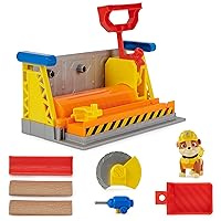 Rubble’s Workshop Playset, Construction Toys with Kinetic Build-It Sand & Rubble Action Figure, Kids Toys for Boys & Girls Ages 3+
