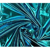 Spandex Fabric Metallic Turquoise / 60