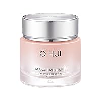OHUI Miracle Moisture Ceramide Boosting Cream | 24hrs Moisturizing Power | Korean Skin Care | Moisturizer Face Cream | Daily Cream | Ceramides, Glycerin, Shea Butter | Glass Skin | All Skin Types