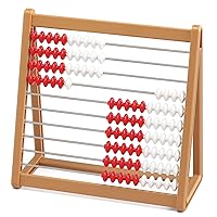 Abacus - In Home Learning Manipulative for Early Math - 10 Row Counting Frame - Teach Counting, Addition and Subtraction