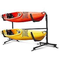 Yes4All Freestanding Kayak Storage Rack, Heavy Duty Storage, Durable Steel Outdoor Kayak Stand, Ideal for Kayaks, Surfboard